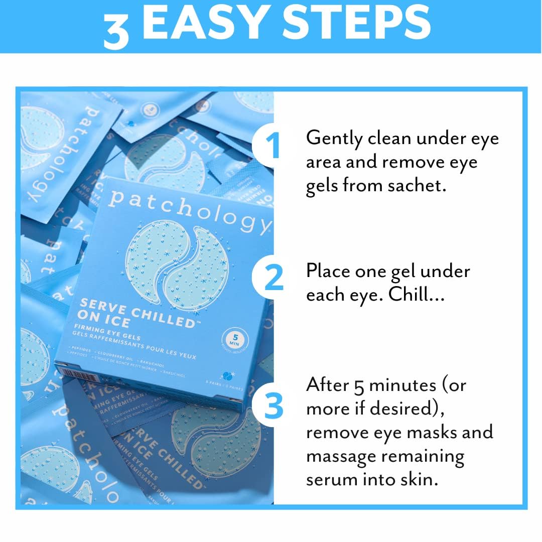 Patchology On Ice Cooling Blue Under Eye Patches ingredients list