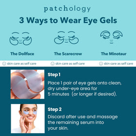 Patchology Something Blue Under Eye Patches with floral background