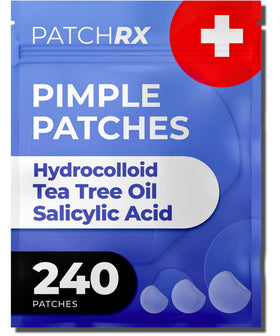 PatchRx Pimple Patches packaging front view with 240 patches
