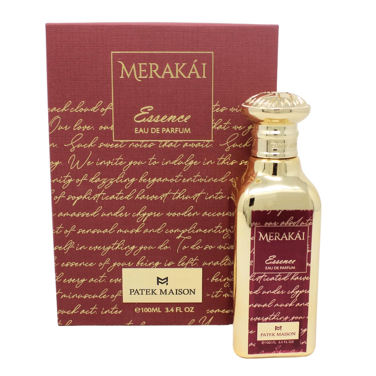 Patek Maison Merakai Essence 3.4 oz Eau De Parfum packaging