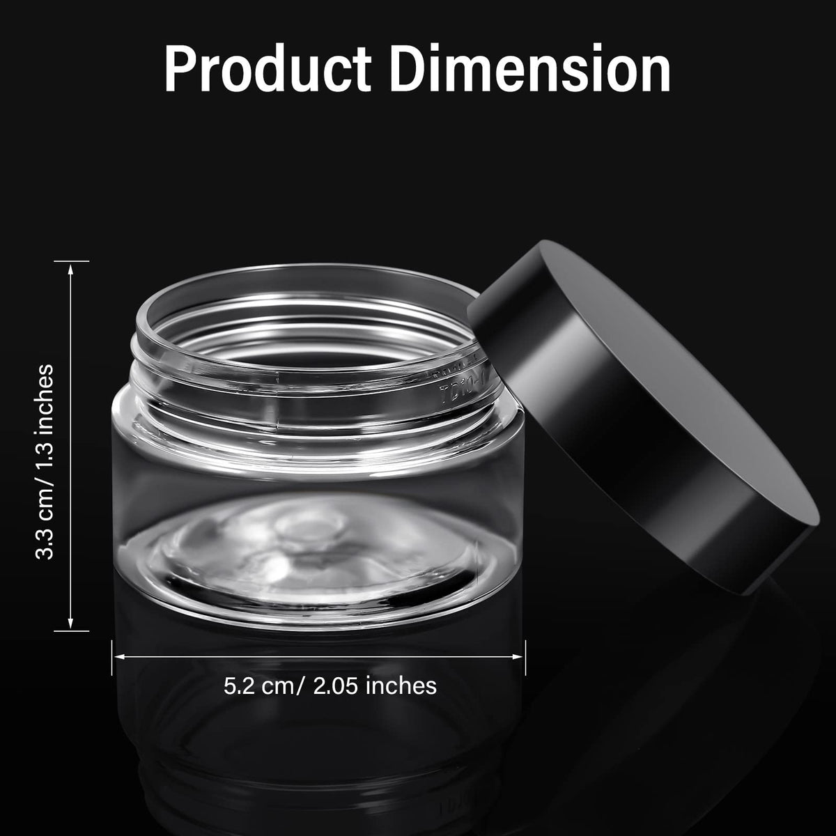 Patelai 1oz jar with screw-on lid side view