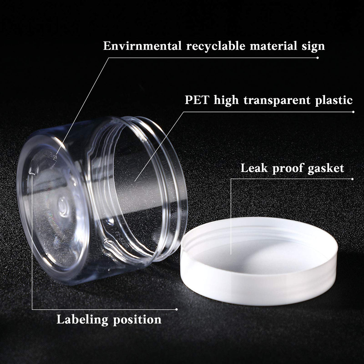 Patelai 6-ounce jar with foam liner for airtight seal