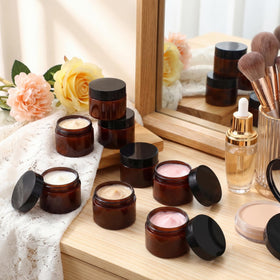 Patelai jars arranged on a vanity table
