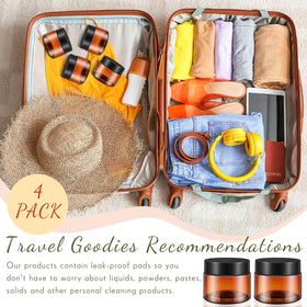 Patelai jars filled with beauty products, showcasing versatility