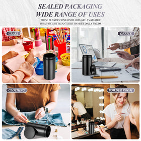 Patelai jars in a travel setting with cosmetics