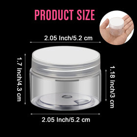 Patelai jars with lids for travel storage of beauty products