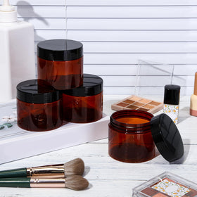 Patelai jars with various beauty products inside