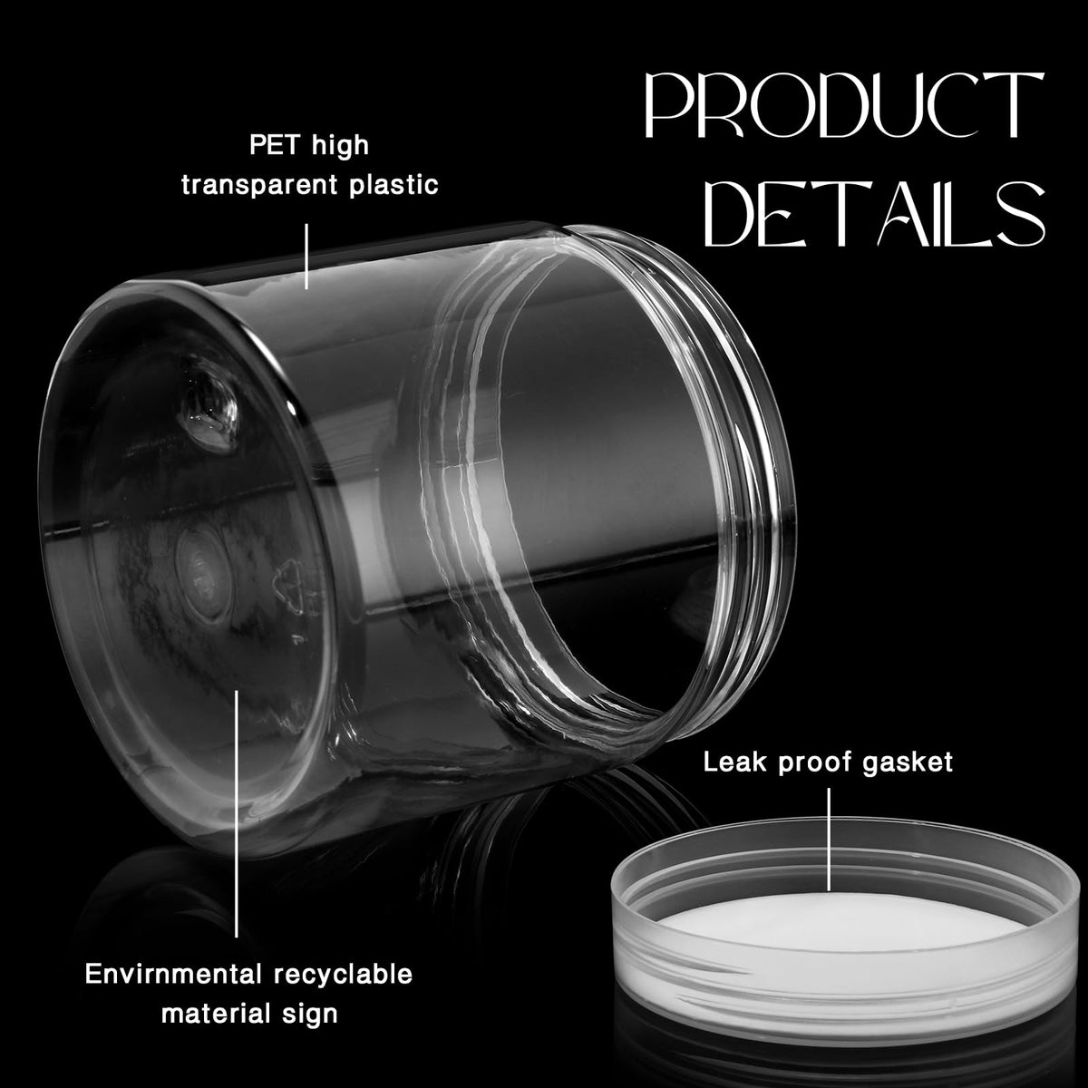 Patelai plastic jar filled with face cream