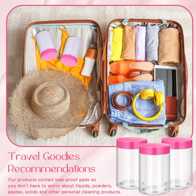 Patelai Plastic Jars for Travel Storage, lifestyle scene