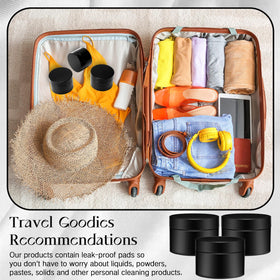 Patelai plastic jars in travel bag for storage