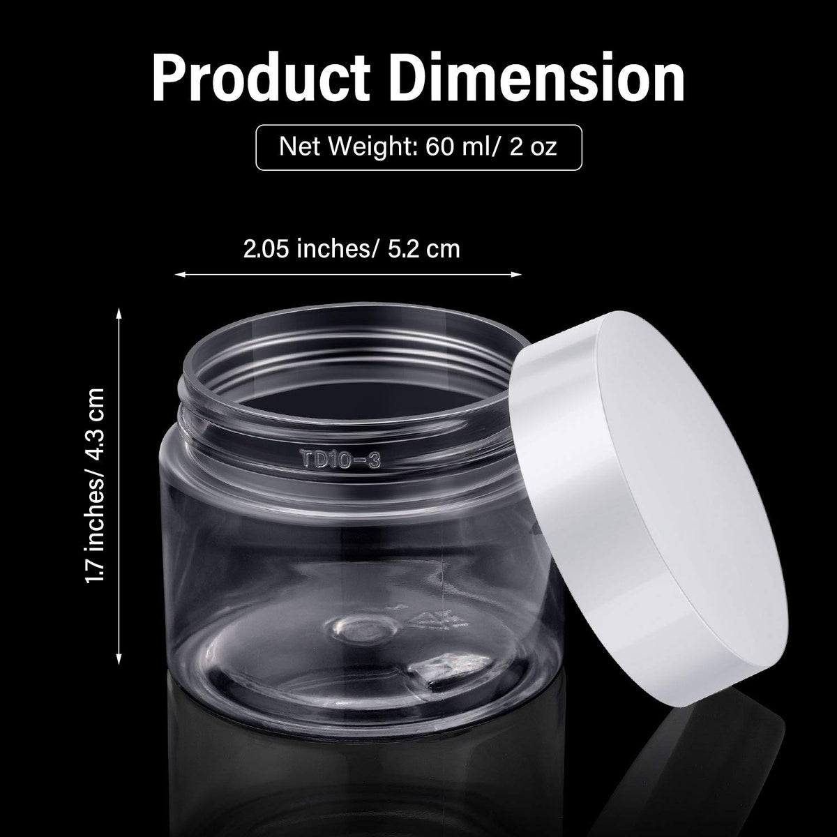 Patelai plastic jars showing wide mouth design