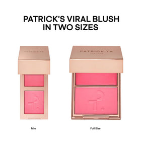 PATRICK TA Blush Duo in lifestyle scene with makeup brushes