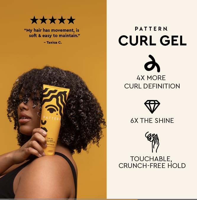 PATTERN Mini Curl Gel back view with ingredient list