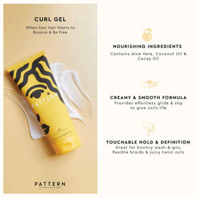 PATTERN Mini Curl Gel side view showing packaging details