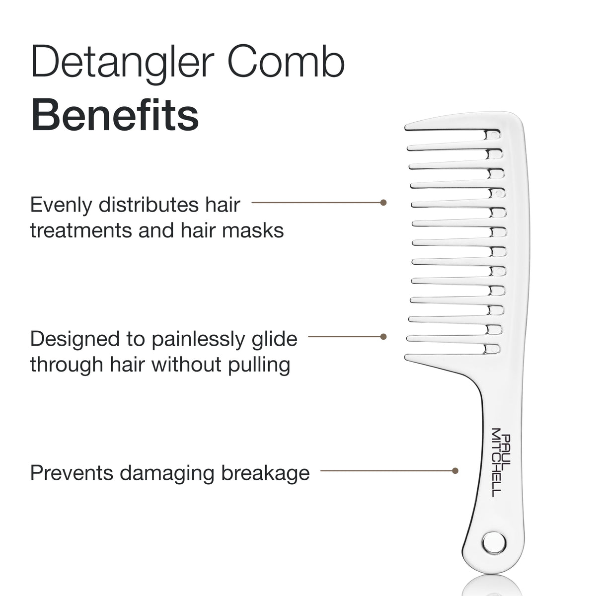 Paul Mitchell Detangler Comb against a white background