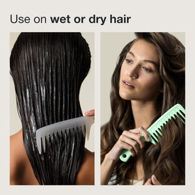 Paul Mitchell Detangler Comb in use on wet hair