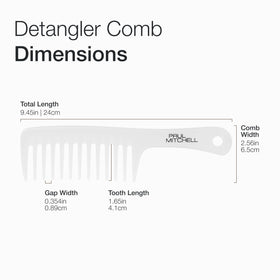 Paul Mitchell Detangler Comb with hair products