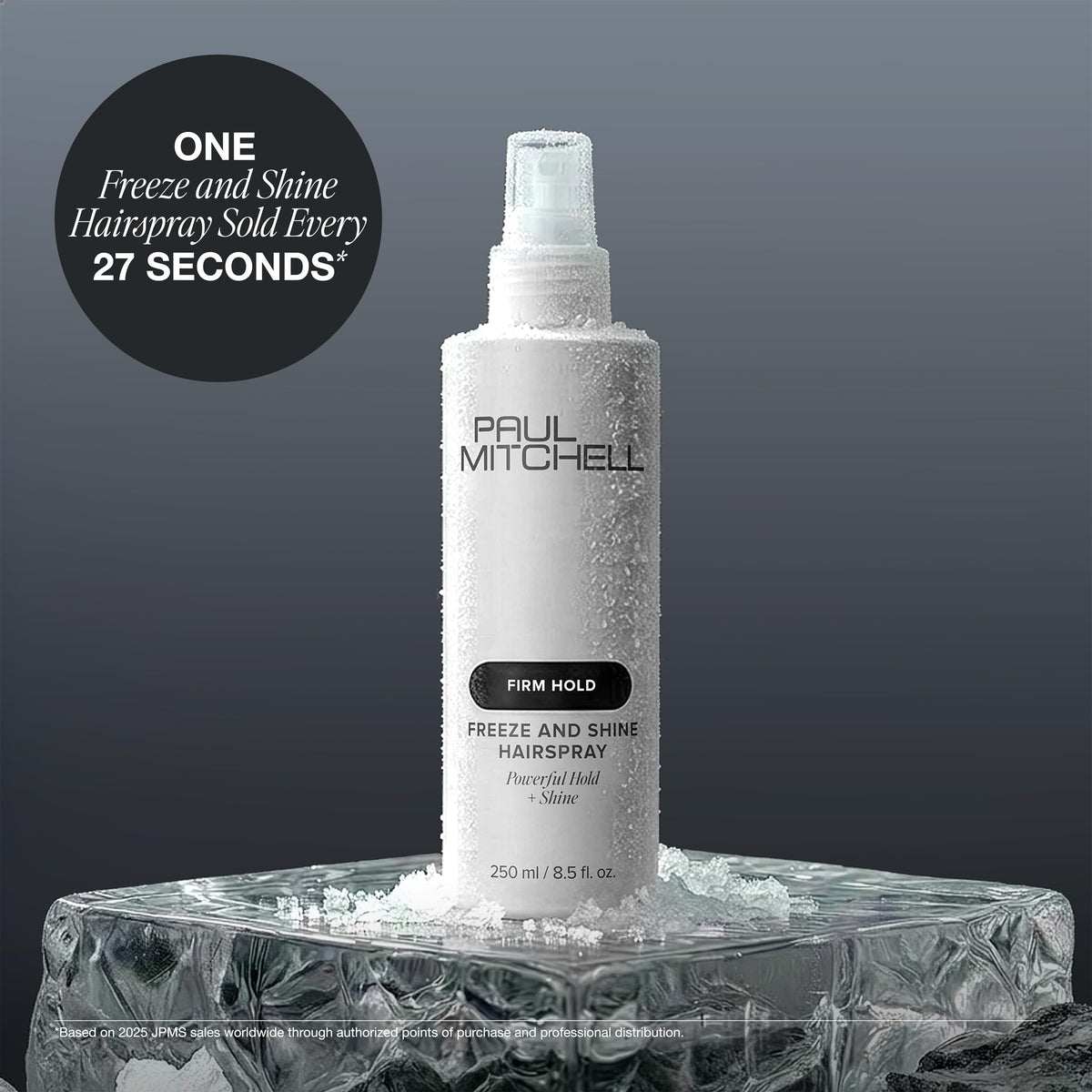 Paul Mitchell Freeze and Shine Hairspray in a salon setting