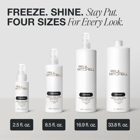 Paul Mitchell Freeze and Shine Hairspray in an outdoor setting