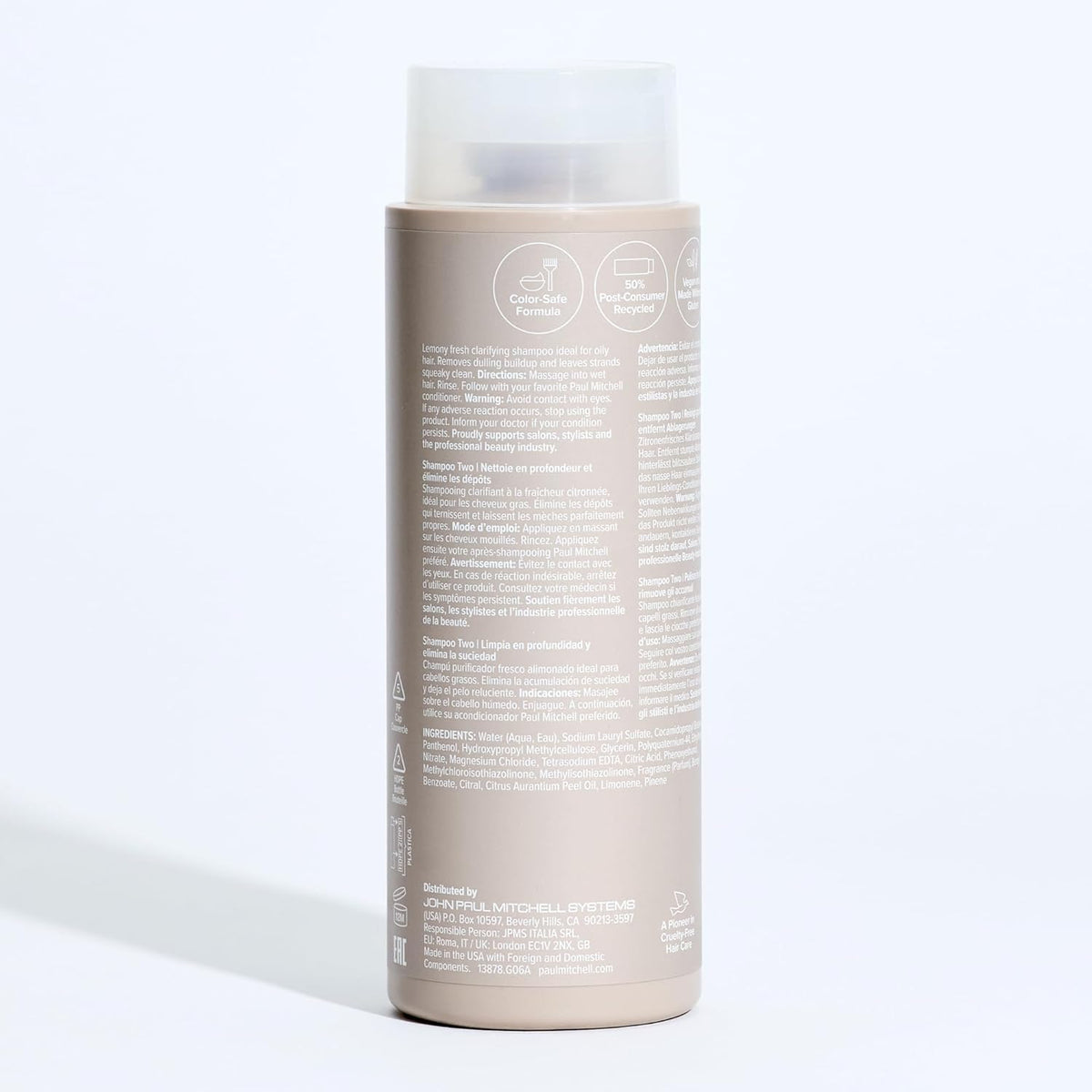 Paul Mitchell Shampoo Two with fresh lemons
