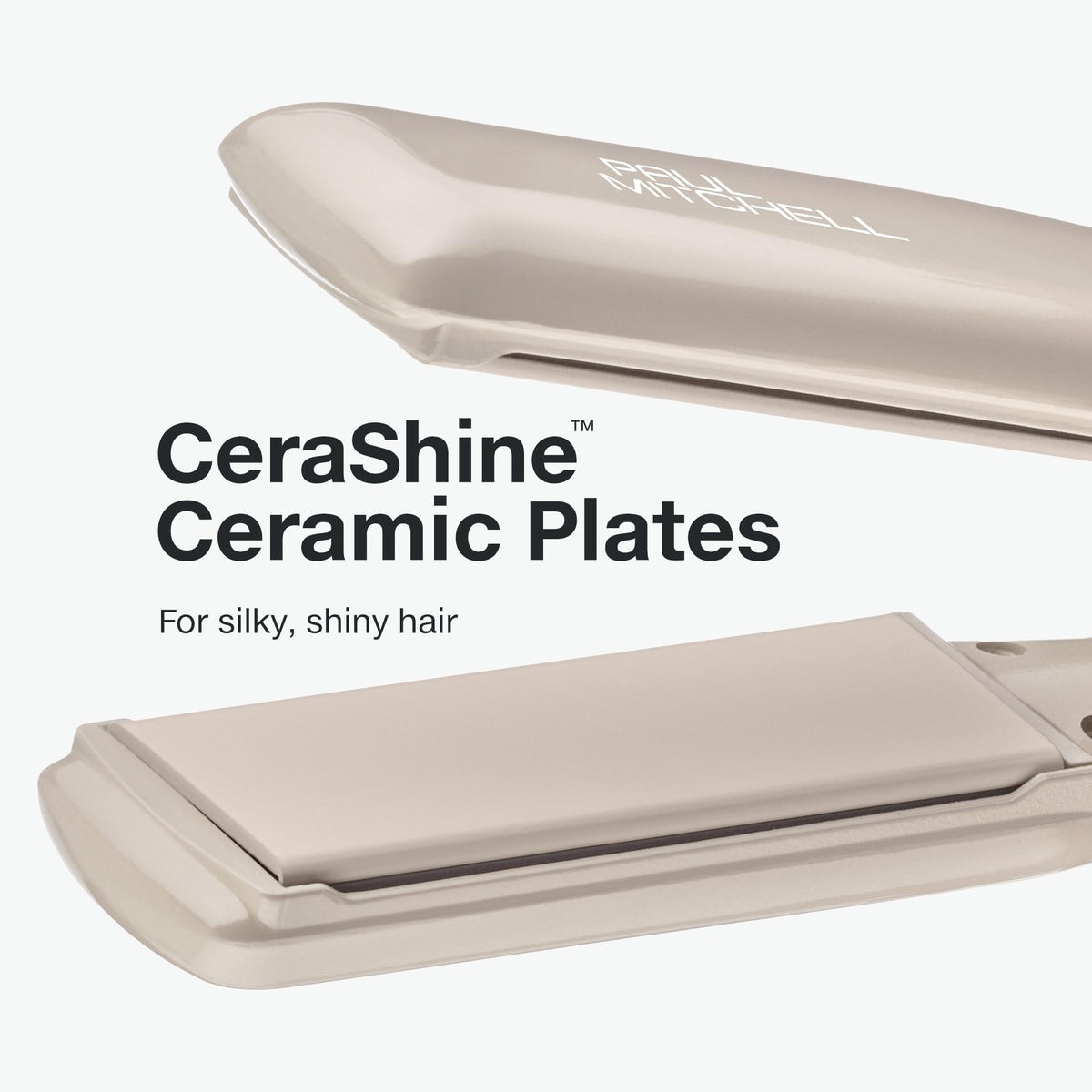 Paul Mitchell Smooth+ Ceramic Flat Iron close-up of ceramic plates