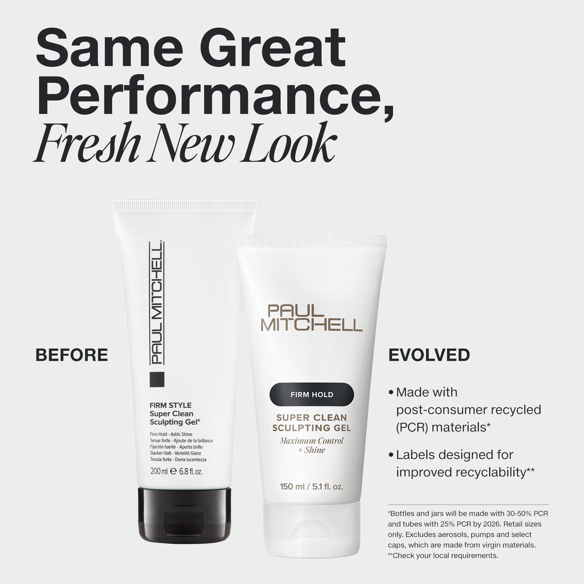 Paul Mitchell Super Clean Sculpting Gel side view with label