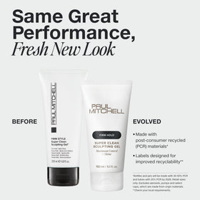 Paul Mitchell Super Clean Sculpting Gel side view with label