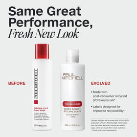 Paul Mitchell Super Sculpt Styling Glaze back view with ingredients