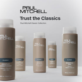 Paul Mitchell The Detangler Conditioner with floral background
