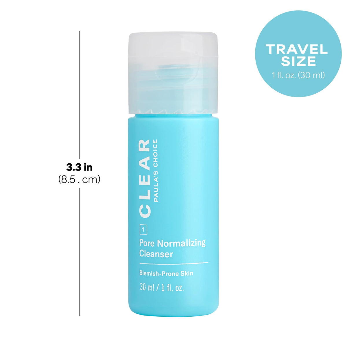 Paula's Choice Acne Cleanser bottle with gel texture