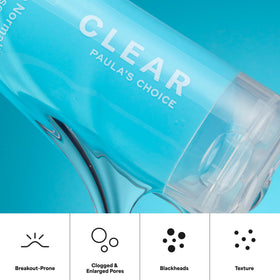 Paula's Choice CLEAR Acne Cleanser in use during skincare routine