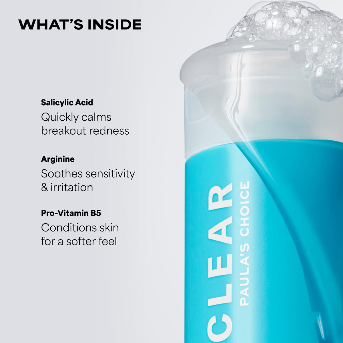 Paula's Choice CLEAR Acne Facial Cleanser 6 Fl Oz back view