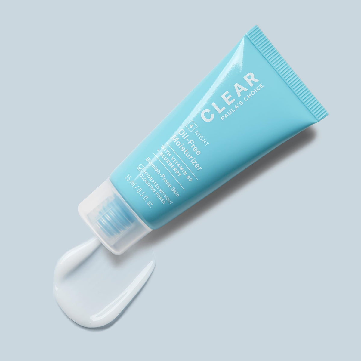 Paula's Choice CLEAR Oil-Free Moisturizer lifestyle scene on bathroom counter
