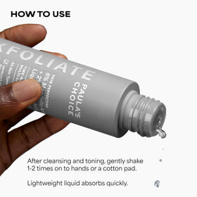 Paula's Choice exfoliant packaging details