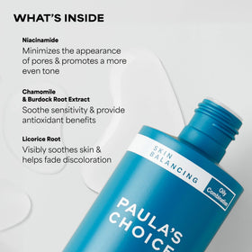 Paula's Choice Niacinamide Face Toner 1 Fl Oz on a bathroom counter