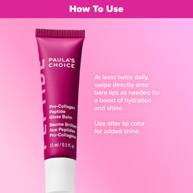Paula's Choice Pro-Collagen Peptide Gloss Lip Balm Deep Plum swatch on lips