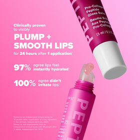 Paula's Choice Pro-Collagen Peptide Gloss Lip Balm Deep Plum texture close-up