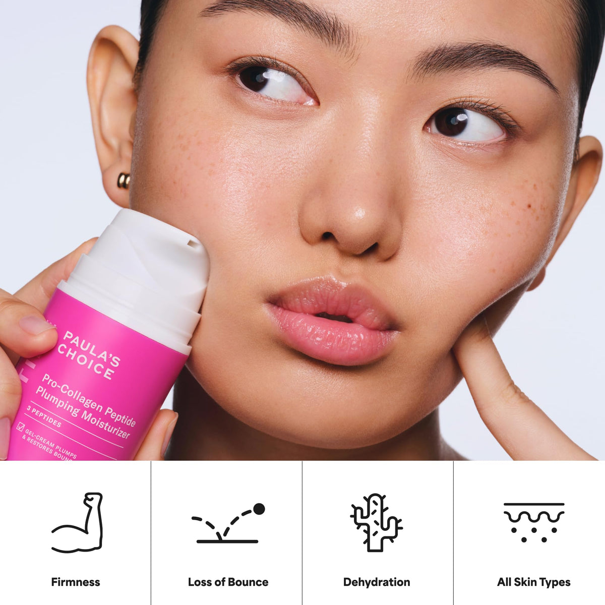 Paula's Choice Pro-Collagen Peptide Moisturizer with other skincare products