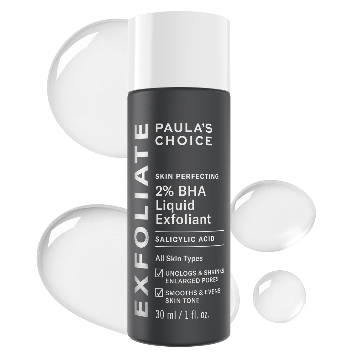 Paula's Choice Skin Perfecting 2% BHA Liquid Exfoliant 1oz front view