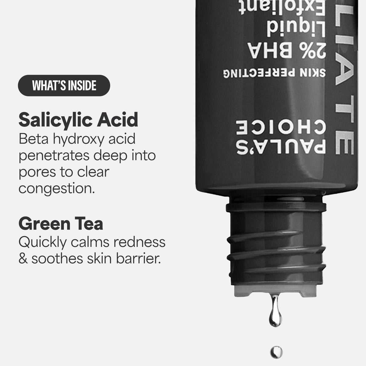 Paula's Choice Skin Perfecting 2% BHA Liquid Exfoliant 1oz with skincare routine
