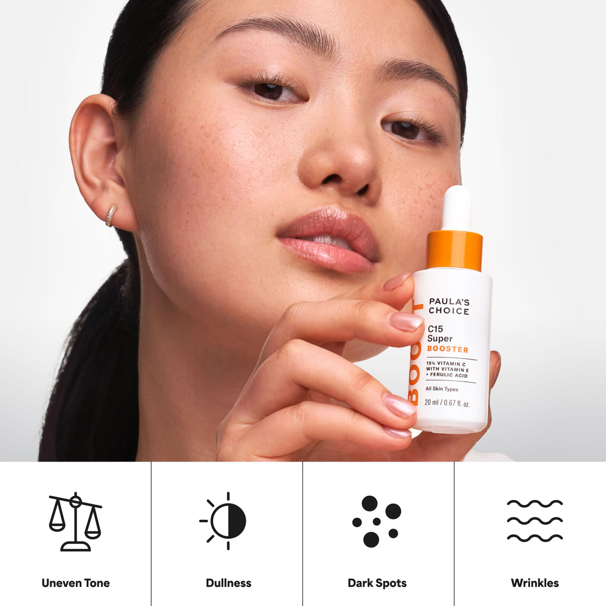 Paula's Choice support C15 Serum with fresh citrus background