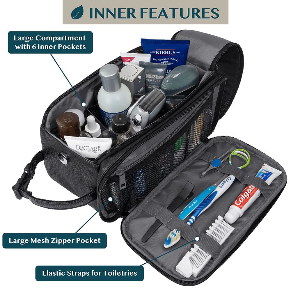 PAVILIA Toiletry Bag side view showing compartments