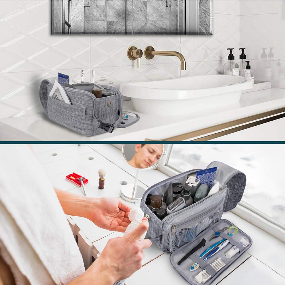 PAVILIA Toiletry Bag spacious main compartment