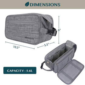 PAVILIA Toiletry Bag with clip-on handle