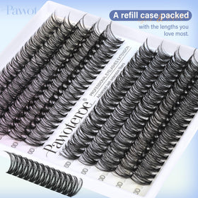Pawotence Lash Clusters 11-16mm lash lengths displayed