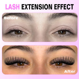 Pawotence Lash Clusters 30D 8-15mm close-up of lashes
