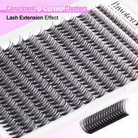 Pawotence Lash Clusters 30D 8-15mm on model