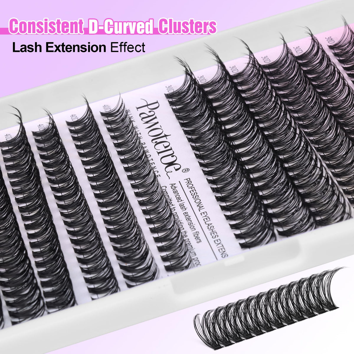 Pawotence Lash Clusters 30D and 40D comparison