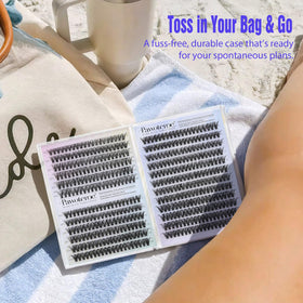 Pawotence Lash Clusters 480pcs in a beauty setup