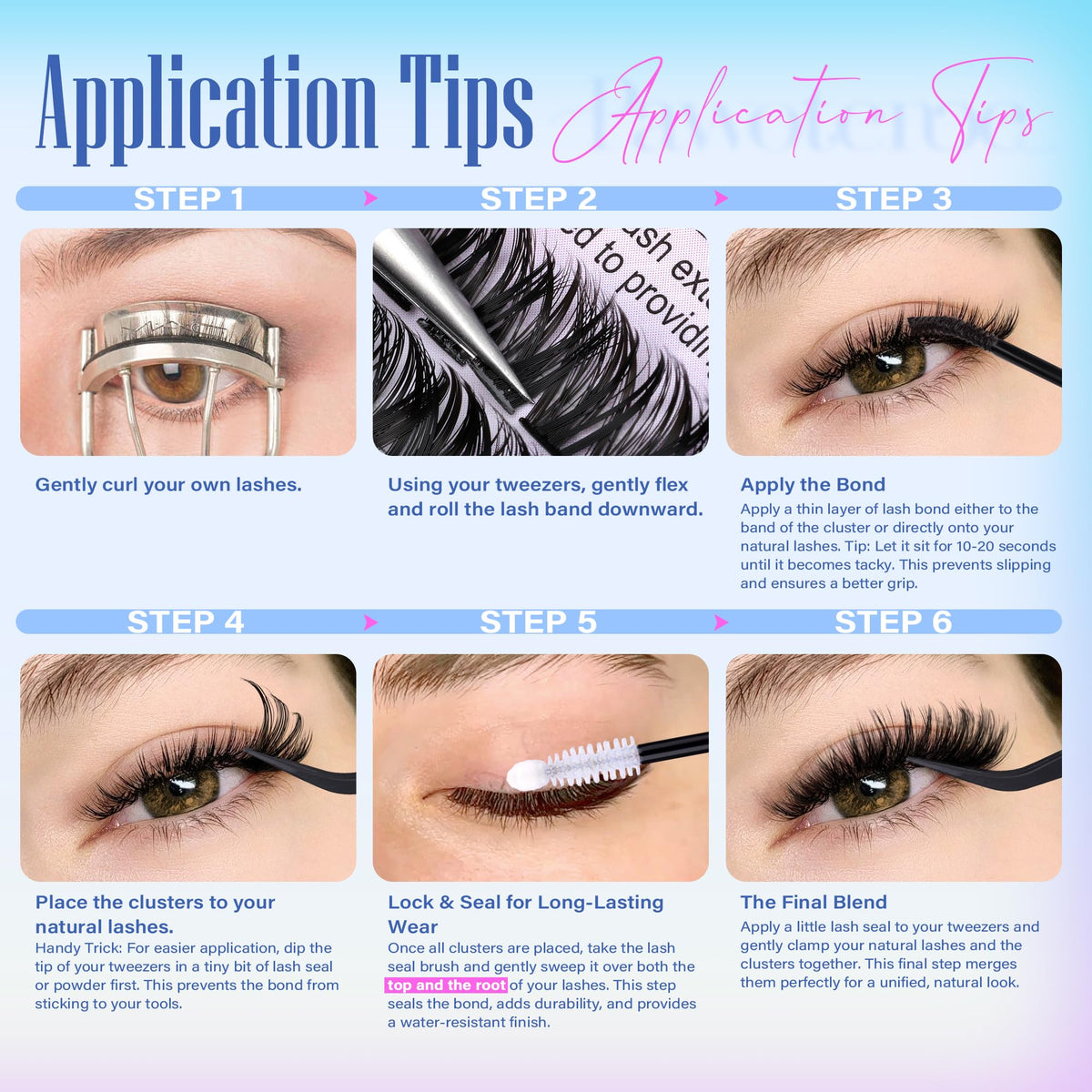 Pawotence Lash Clusters 9-16mm individual lashes overview